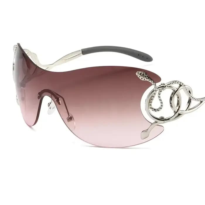 Y2k – lunettes de soleil sans bords pour femmes