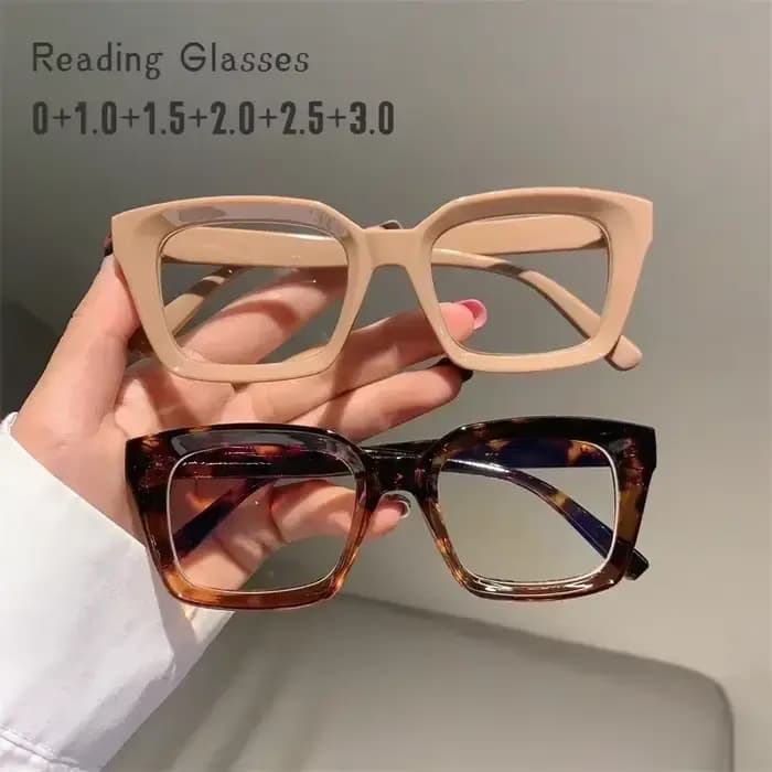 Nouvelles lunettes de lecture carrées surdimensionnées pour hommes et femmes