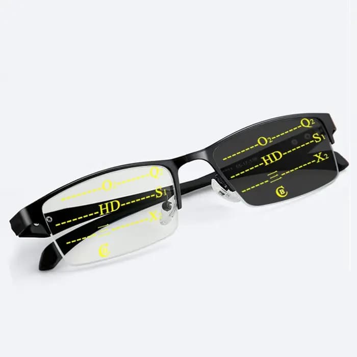 Lunettes de lecture photochromiques progressives intelligentes pour hommes TR90