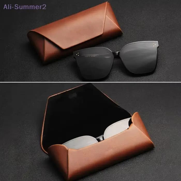 Étui à lunettes en cuir pour myopie de luxe