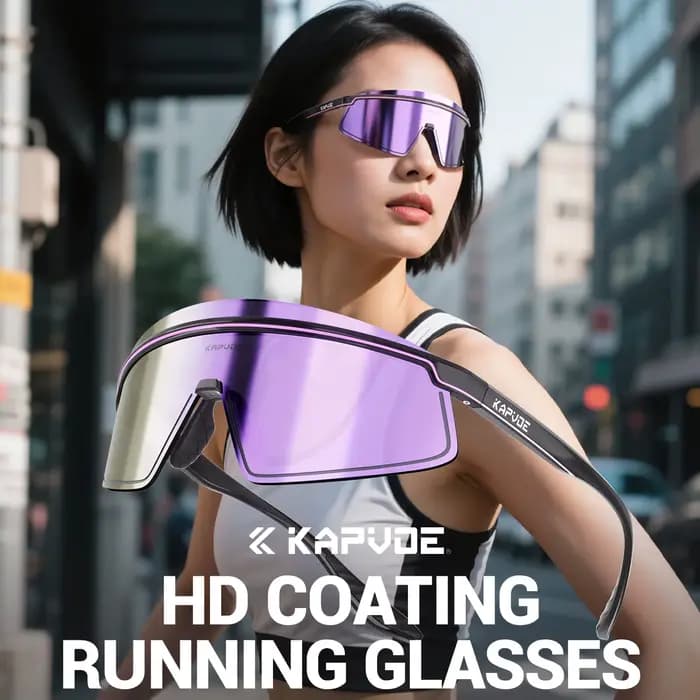 Kapvoe nouveaux hommes or photochromique cyclisme lunettes de soleil UV400