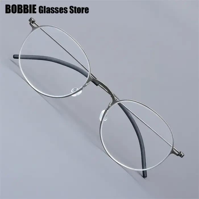 Monture de lunettes ronde classique pour hommes et femmes