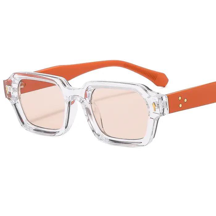 Nouvelle mode petites lunettes de soleil carrées pour femmes hommes Design moderne rétro Double couleur cadre