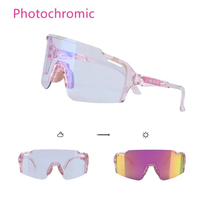 Lunettes de cyclisme photochromiques pour hommes