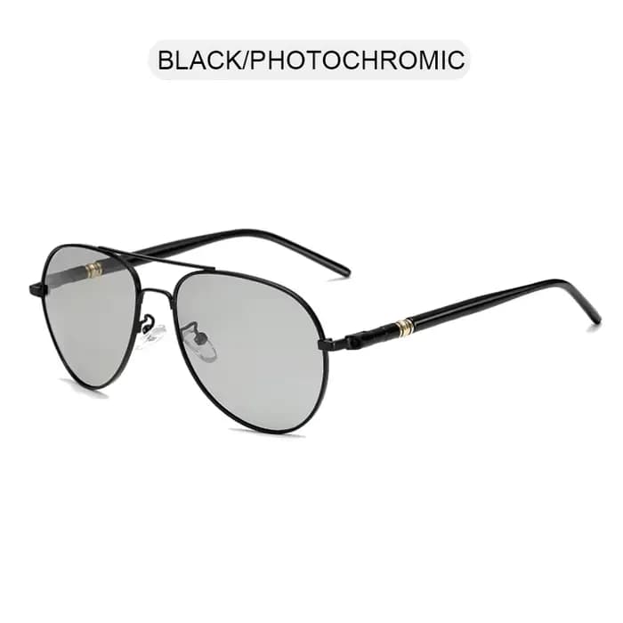 Lunettes de soleil photochromiques d'aviation pour hommes et femmes, polarisées caméléon, pilote, An