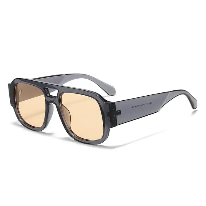 Lunettes de protection 1/4 ensembles rétro grand cadre Double ponts