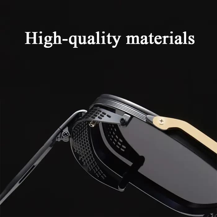 Nouvelles lunettes De Soleil Punk pour hommes mode carré Vintage Steampunk