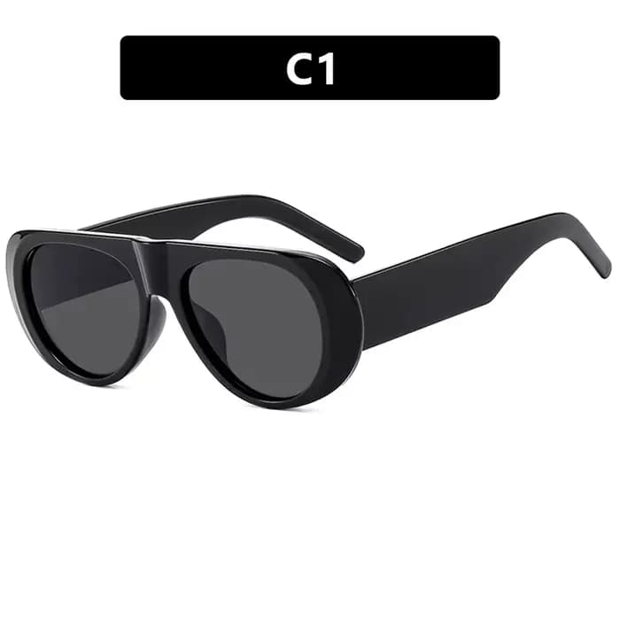 Lunettes de soleil vintage à grand cadre pour hommes et femmes, lunettes de soleil à dessus plat, lu
