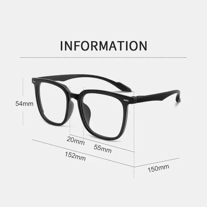 55mm grand cadre lunettes optiques