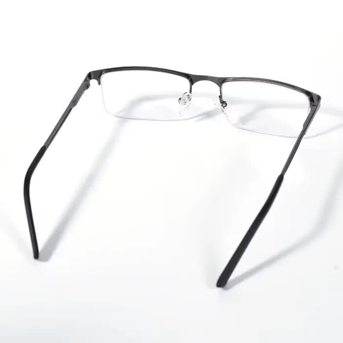 Lunettes de lecture demi-cerclées marron 2026 pour hommes