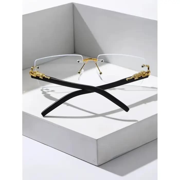 1/2 paires de lunettes de soleil rectangulaires sans monture