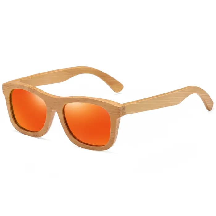 GM - Lunettes de soleil vintage en bambou et bois