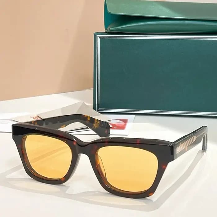 JMM DEALAN Cateye femmes et hommes lunettes de soleil concepteur japon marque à la main épais acétate Uv400 classique