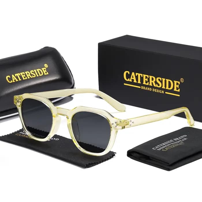 Lunettes de soleil polarisées rétro CATERSIDE pour hommes