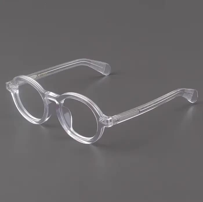 Lunettes optiques à monture ronde en acétate vintage pour hommes et femmes