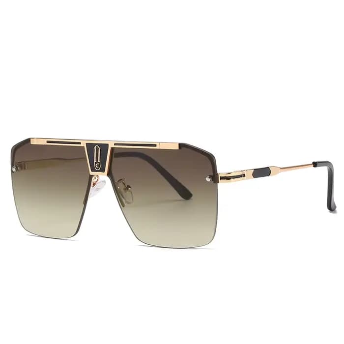 Lunettes de soleil carrées dégradées pour hommes et femmes