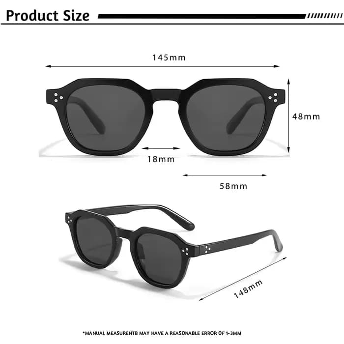 Lunettes de soleil polarisées rétro CATERSIDE pour hommes, monture ultralégère TR90, lunettes de sol