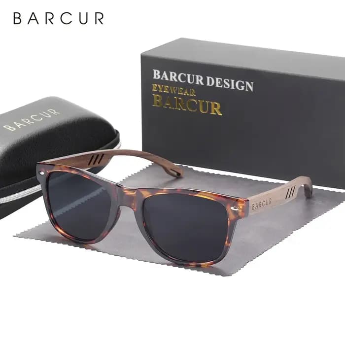 Lunettes de soleil en bois pour hommes et femmes