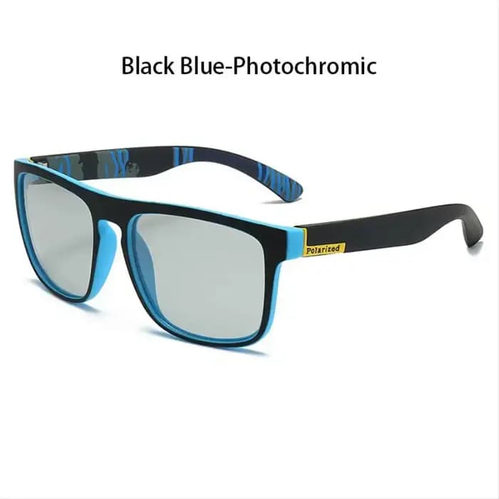 Lunettes de soleil photochromiques polarisées carrées vintage pour hommes et femmes