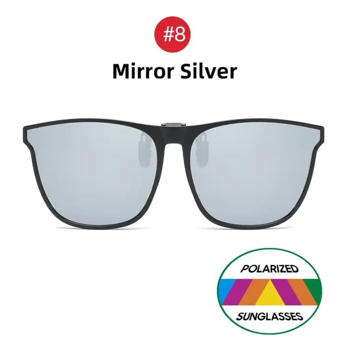 VIVIBEE Lunettes de soleil à clipser relevables surdimensionnées polarisées pour hommes 2026
