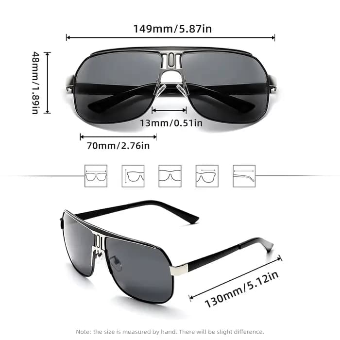 Lunettes de soleil polarisées pour hommes et femmes, monture en alliage de haute qualité, Design sur