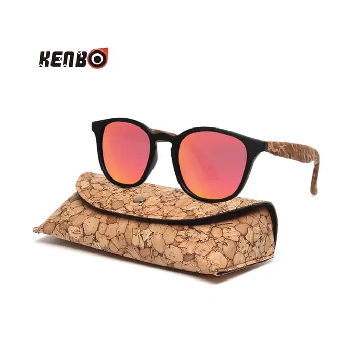 Lunettes de soleil Kenbo rétro en bois de bambou pour hommes et femmes