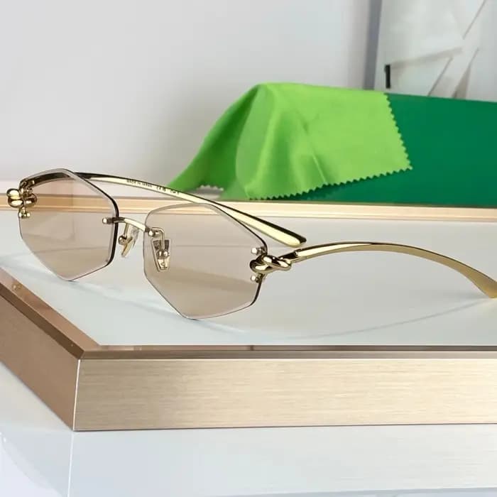 Lunettes de soleil de luxe haut de gamme 1435S Nouveauté 2026 Japon Tendance Polygone Sans Vis Lunet