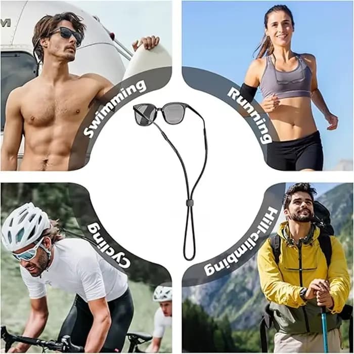 1/5 pièces Cordon de maintien pour lunettes de sport et de lecture
