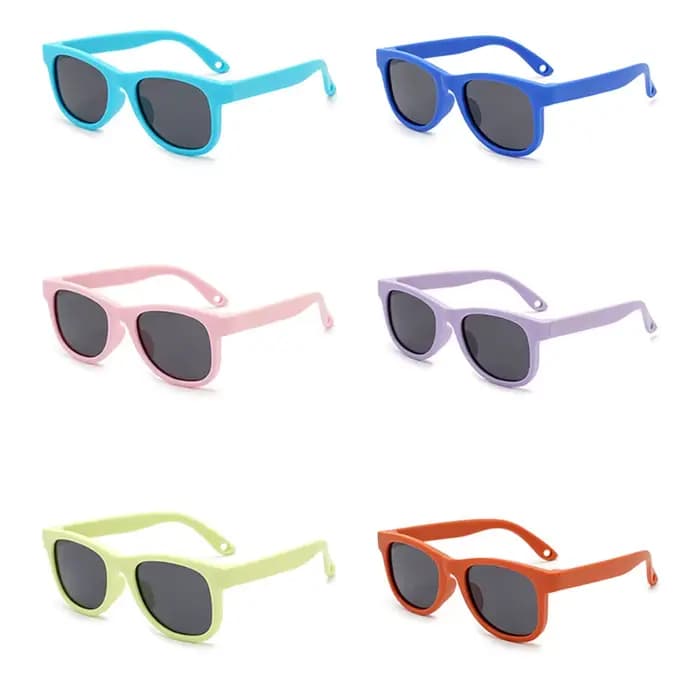 KLASSNUM nouveau-nés enfants lunettes de soleil lentille polarisée cadre Flexible bébé 0-24 mois