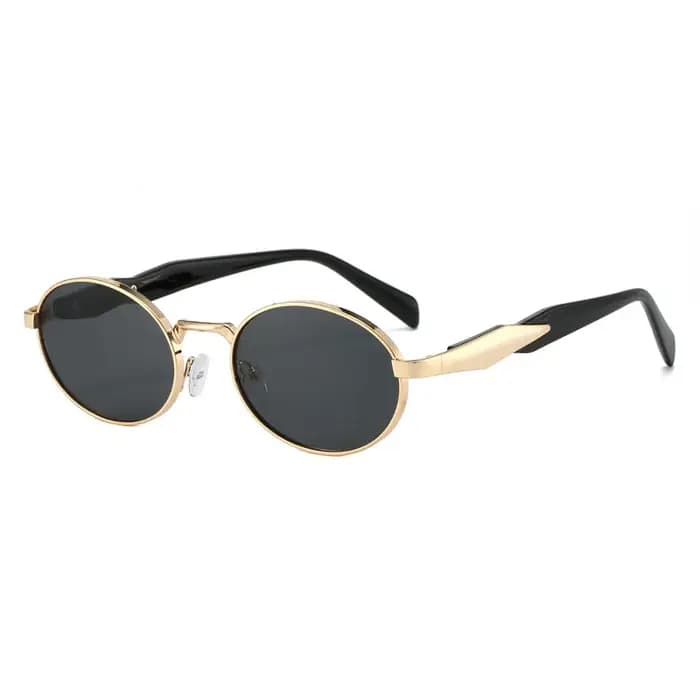 Lunettes de soleil ovales rétro tendance pour femmes et hommes