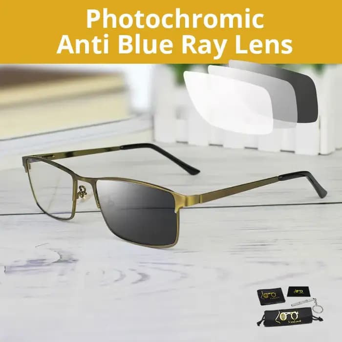 Lunettes de lecture photochromiques progressives