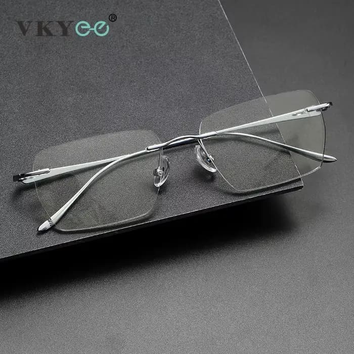 VICKY nouveau Business conception Simple sans monture pur titane lunettes femmes hommes lunettes opt