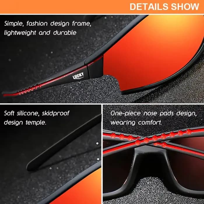 Lunettes de soleil de sport UV400 pour la pêche en plein air