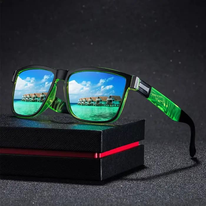 Lunettes de soleil carrées classiques UV400 pour hommes et femmes