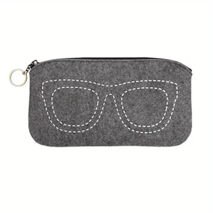 Pochette à lunettes en feutre doux