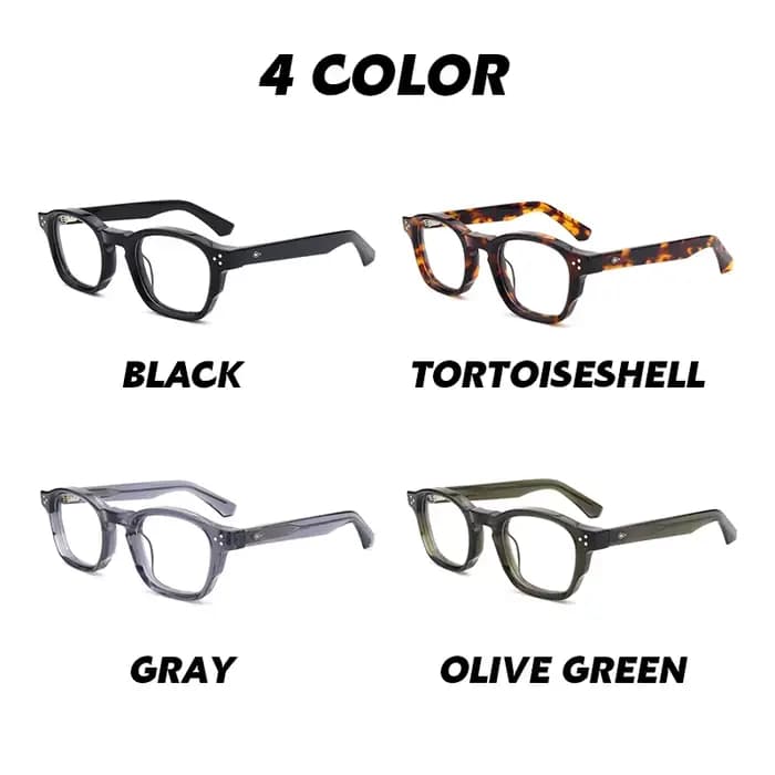 Gatenac Vintage épaissi acétate lunettes cadre hommes carré qualité à la main