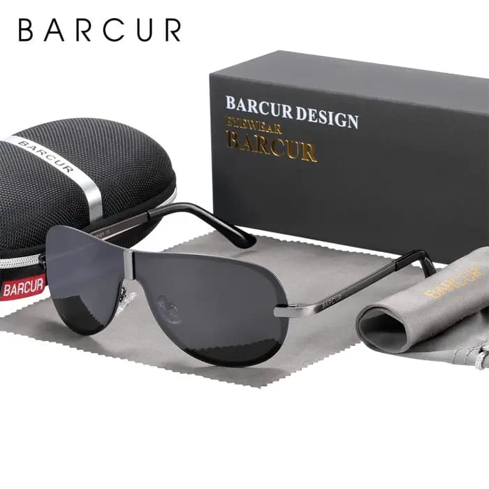 Lunettes de soleil noires polarisées BARCUR