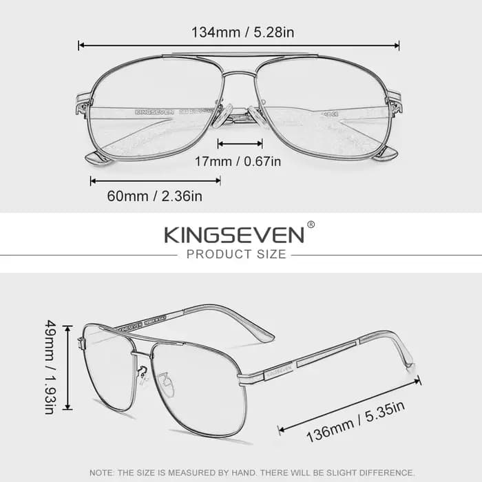 KINGSEVEN 2026 Lunettes de soleil polarisées tendance pour hommes et femmes, idéales pour la conduit