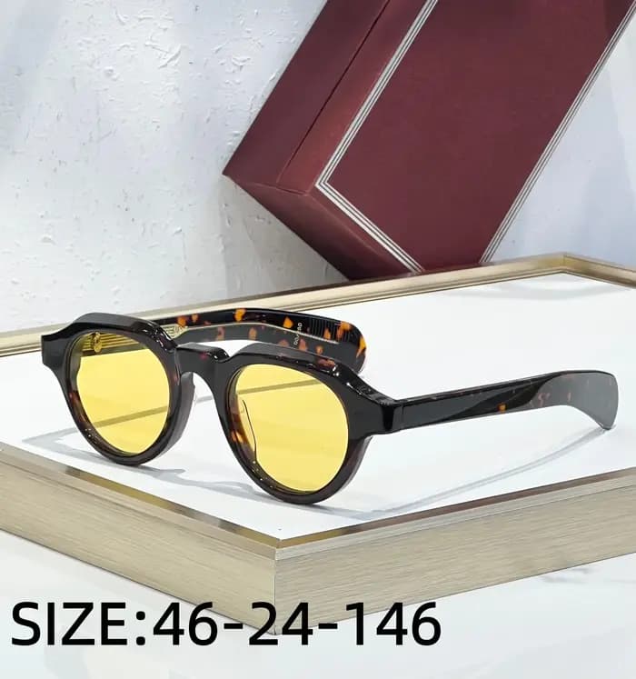 Kellerman – lunettes de soleil rondes de haute qualité pour hommes et femmes, en acétate épais, rétr