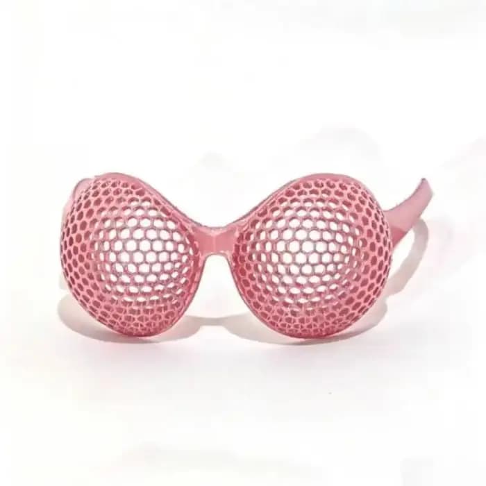 Lunettes amusantes et créatives imprimées en 3D, lunettes colorées à monture creuse pour accessoires de fête et de photographie