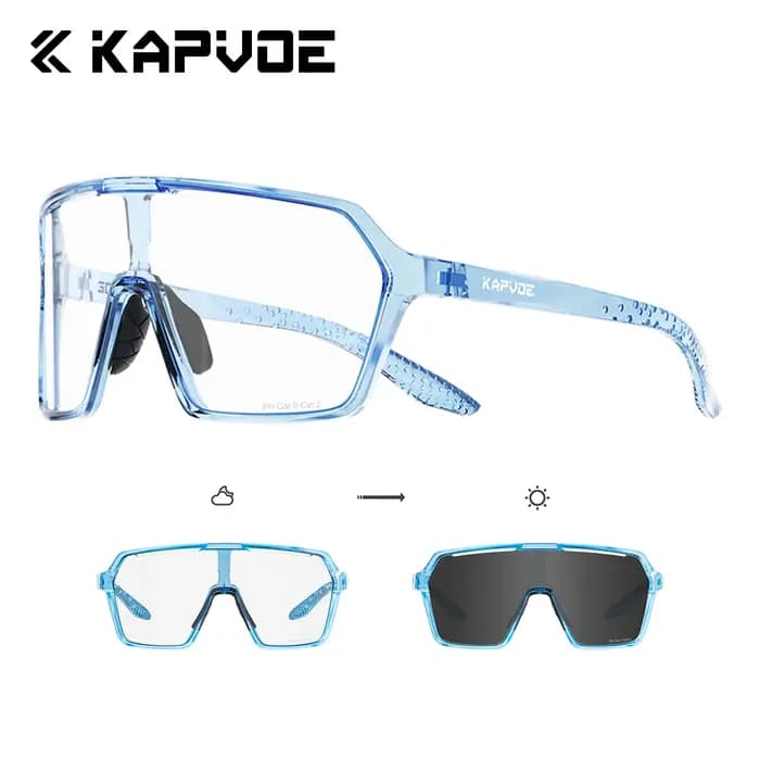 Lunettes de soleil sport photochromiques KAPVOE pour la randonnée