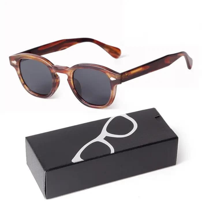 Mode dégradé bleu petites lunettes De soleil rondes pour femmes hommes marque concepteur Vintage tortue carré