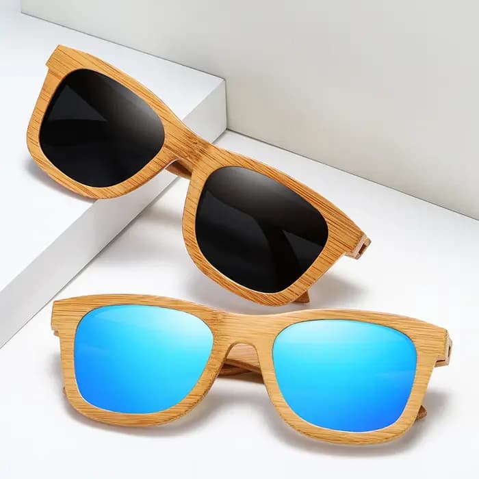 BARCUR-Lunettes de soleil rétro pour hommes et femmes, polarisées, en bambou, faites à la main, en b