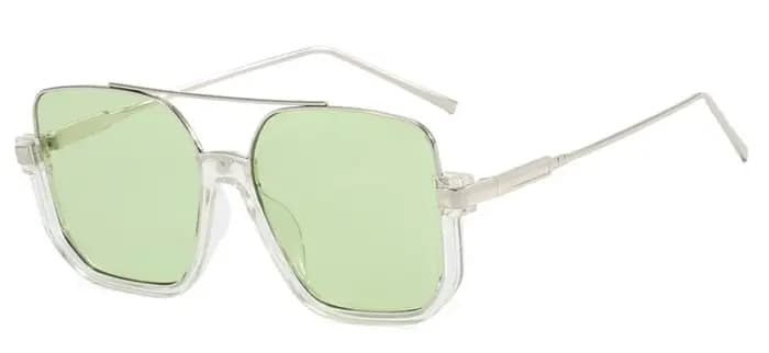 Lunettes de soleil carrées à double pont pour femmes