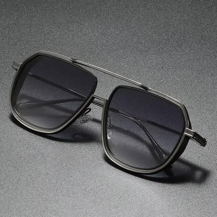 Lunettes De soleil pilote en métal hommes femmes Steampunk Aviation