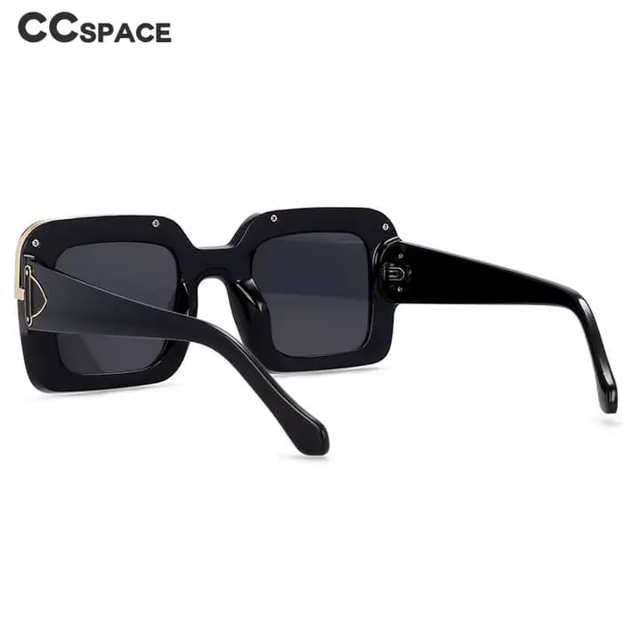 Lunettes de soleil rectangulaires à grand cadre pour hommes et femmes