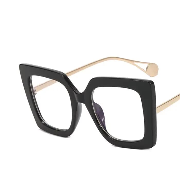 Lunettes à monture transparente surdimensionnée