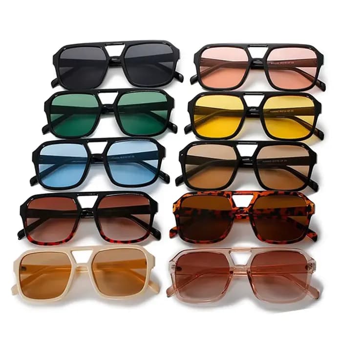 Lunettes de soleil aviateur rétro pour hommes et femmes