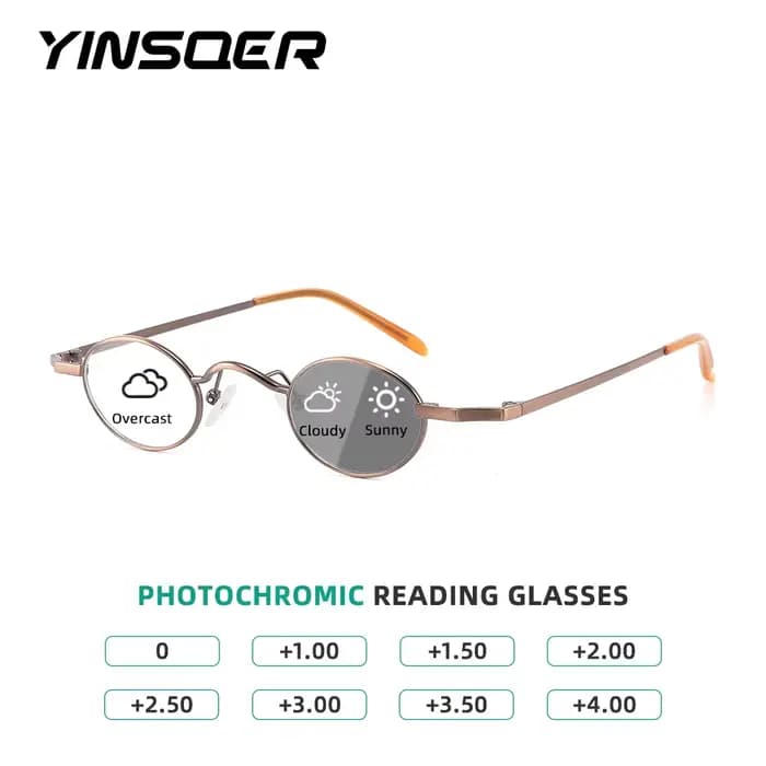 Lunettes de lecture photochromiques femmes hommes lentilles optiques montures femme Vintage petites