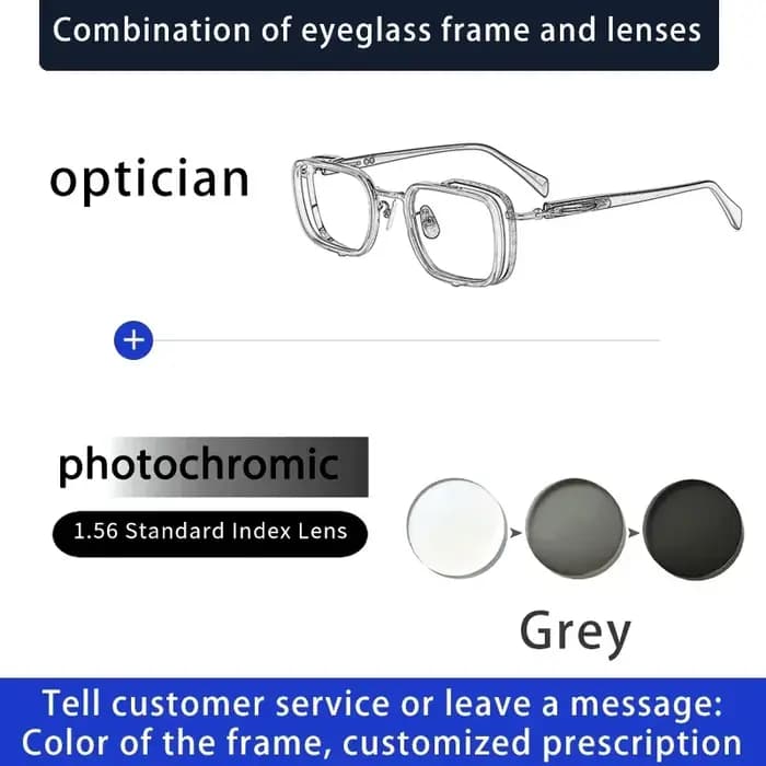 ENTITY montures de lunettes de luxe titaniPrescription hommes